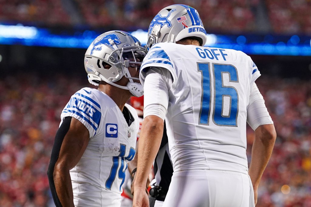 Amon-Ra St Brown scores first touchdown of 2023 NFL season after Lions'  fake punt